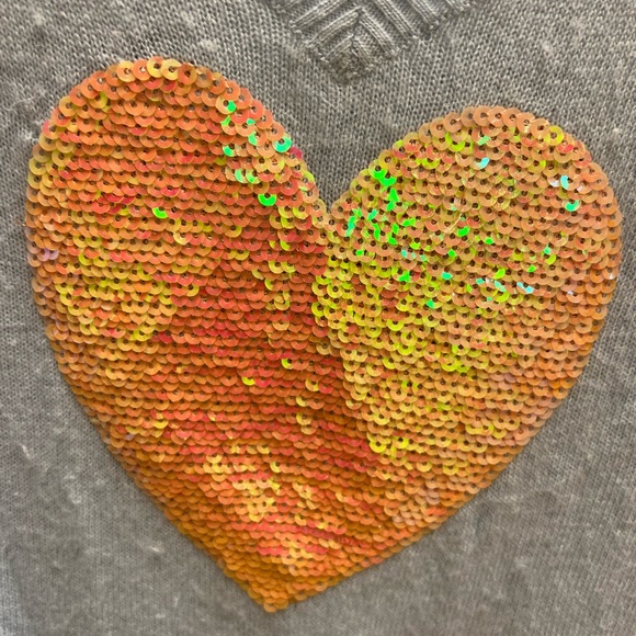 Wild fox Size Small white label Rabbit hair Heart Sweater - Picture 4 of 5